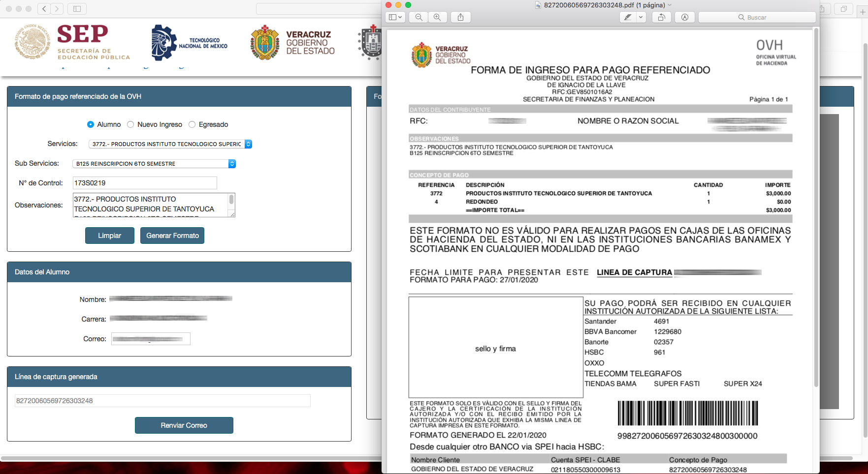 acude al banco a hacer tu pago, cuando lo efectúes, anexa el baucher de acude al banco a hacer tu pago, cuando lo efectúes, anexa el baucher de